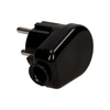 Wtyczka kątowa 2P. czarna WT-16 K2/CZARNY
