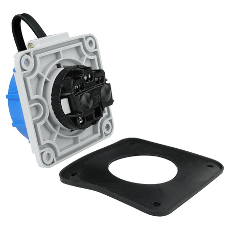 Gniazdo hermetyczne tablicowe TYP F 230V IP68 3101-377-0900