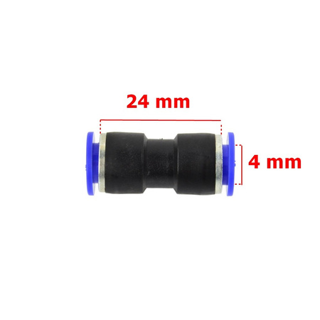 Złączka automatyczna do węża PU/PE prosta fi 10 mm G03013