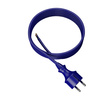 Przewód przyłączeniowy 3m z wtyczką prostą 250V 16A 3x1,5 mm² IP44 H07BQ-F PP-40H niebieski W-98452