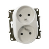Gniazdo podwójne bez ramki z uziemieniem NILOE Legrand 764542