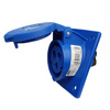 PCE Gniazdo tablicowe skośne CEE 16A 3P 230V 6h niebieskie IP44 TWIST 413-6