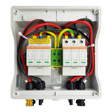 Rozdzielnica fotowoltaiczna solarna PV DC 1000V T1 T2 40kA 2-stringowa IP65 Doktorvolt DV-4579-FOT