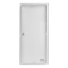Rozdzielnica modułowa podtynkowa 4x12 zabezpieczona 14xMCB 2xRCCB VDE ogranicznik przepięć Saltek okablowana skrzynka elektryczna Hager 755,50 x348x98mm zaciski rozgałęźne L1, L2, L3, N, PE Doktorvolt DV-6258-PT
