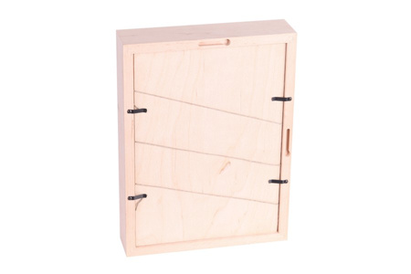 Drewniana ramka 3D + klamerki, format A4, głębokość 4 cm R3DSO4A4 KLA