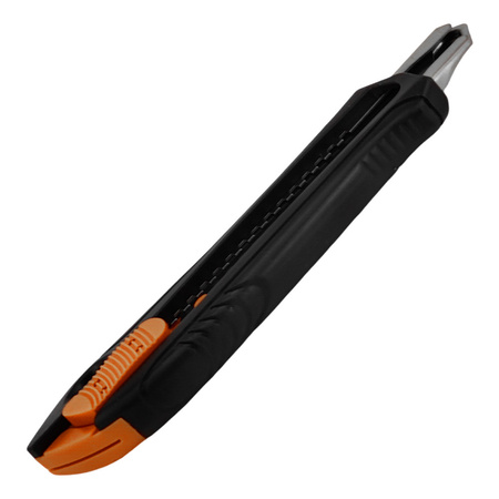 Nóż do cięcia tapet 18mm BRADAS nożyk do tapet z łamanym ostrzem czarny DIY-KN1823