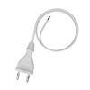 Przewód przyłączeniowy 4m z wtyczką prostą TYP E 230V 16A 2×1 mm² H05VV-F PP-21 biały W-98341