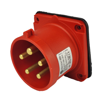 Wtyczka tablicowe prosta CEE 5P 32A 400V IP44 75x75 3107-320-1675