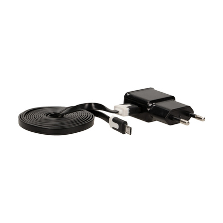 Zasilacz gniazdowy z wtyczką Micro USB do ładowarki OR-AE-1367. DC5V. 2A OR-AE-1367ZS