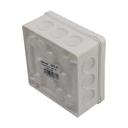 Puszka natynkowa IP55 ViPlast Biała 86x86x40mm VP-03 003-01