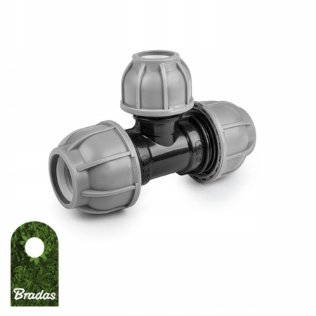 Trójnik do rur PE 50 / 25 / 50 mm PN10 BRADAS DSRA10T5025