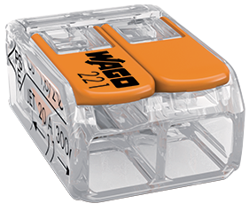 Złączka Wago 2-torowa. model: . od 0.20-4.00mm2. 5 szt. 221-412