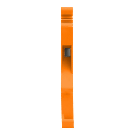 Złączka szynowa przelotowa pomarańczowa śrubowa 1,5mm2 1P VDE UL PC1.5-01P-15-00A(H)