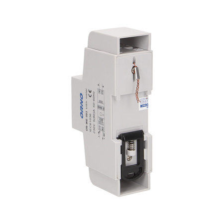 1-fazowy wskaźnik zużycia energii elektrycznej. 80A. dodatkowy wskaźnik. wyjście impulsowe. przycisk RESET. 2 moduły.... OR-WE-503