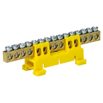Zacisk listwa zaciskowa 15-torowa żółta 15/Y