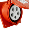 Gniazdo tablicowe skośne CEE 400V 16A/5P 83x90 mm 3105-309-1600