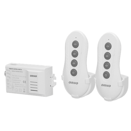 Bezprzewodowy 3-kanałowy sterownik oświetlenia 2 piloty OR-GB-448