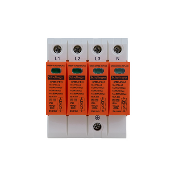 Ogranicznik przepięć 4P 5kA(10/350) klasa T1 T2 (B C) Schelinger A51-SPD01-4P-B+C