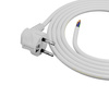 Przewód przyłączeniowy 2m z wtyczką kątową Uni-Schuko 250V 16A 3x1,5 mm² OMY PP-50 biały W-97179