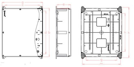 Puszka natynkowa IP67 hermetyczna 300x360x101 obudowa przemysłowa TpE 3310-305-0600D