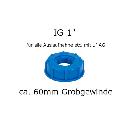 Złącze IBC GW S60x6/GW 1'' Bradas IBCS60F-F100