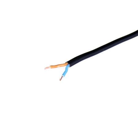 Przewód przyłączeniowy z łącznikiem PWK-11 1,5m 2x0,75 mm² z wtyczką płaską 250V 16A czarny W-99707