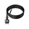 Przewód przyłączeniowy 3m z wtyczką prostą 250V 16A 3x2,5 mm² IP44 H05VV-F PP-40H czarny W-98393