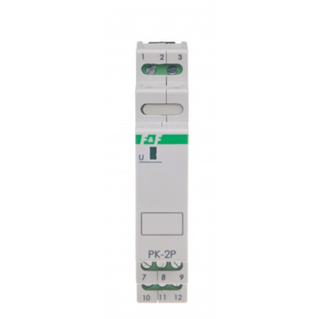 Przekaźnik elektromagnetyczny PK-2P-230V na szynę zielona lampka F&F PK-2P/230V