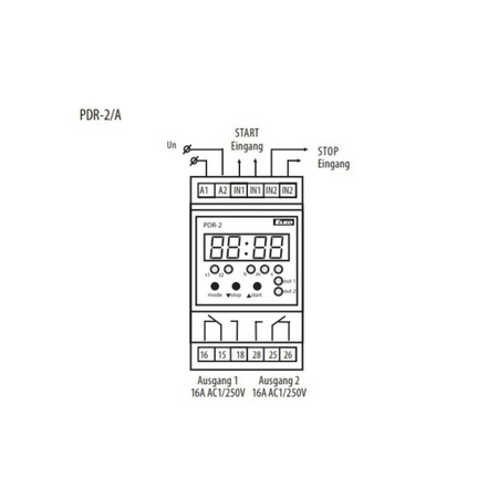 Wielofunkcyjny cyfrowy przekaźnik czasowy /UNI ELKO PDR-2A