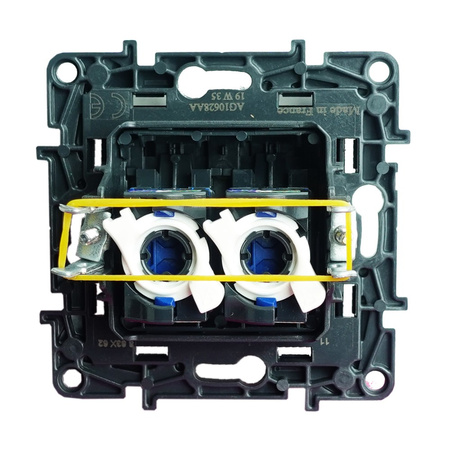 Gniazdo komputerowe podwójne RJ45 6 FTP czarne Niloe Step 863562
