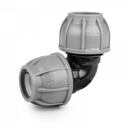 Kolanko do rur PE 32mm 90° PN10 Bradas DSRA10K3232