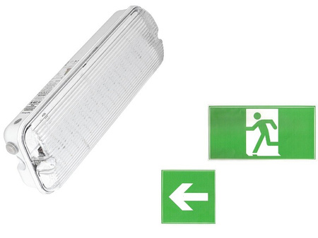 Oprawa Ewakuacyjna Awaryjna LED ZIELONA 3H EL-LED-M