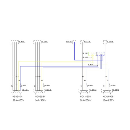 Rozdzielnica budowlana TD 32A 16A 2x230V IP65 Schuko Doktorvolt DV-6664-D