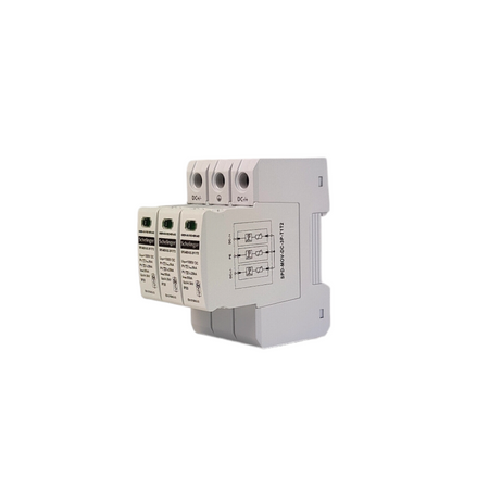 Ogranicznik przepięć 3P 8kA DC 1000V klasy T1T2 Schelinger A53-SPD-MOV-DC-3P-T1T2