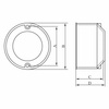 Puszka instalacyjna podtynkowa do płyt gipsowych 60 mm E-P 13.60