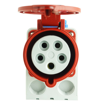 Gniazdo ścienne Combo 5-biegunowe CEE 16A IP44 Schuko 230V 3105-600-1600