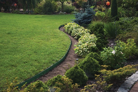 Zestaw obrzeży trawnikowych 10m EASY BORDER zielone Bradas OBEGR3810SET