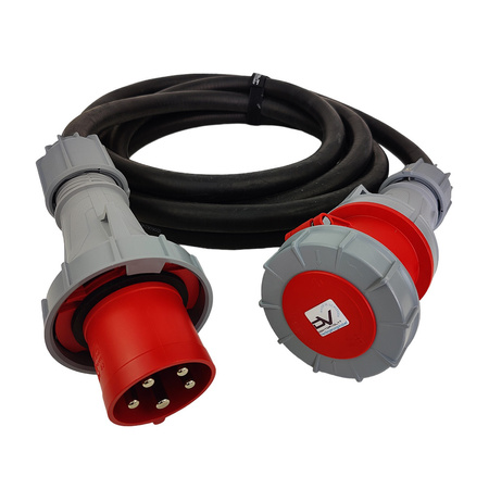 Przedłużacz siłowy 5m 63A/5P IP67 CEE 400V 5x16 mm2 Doktorvolt® DV-4742-CEE-63