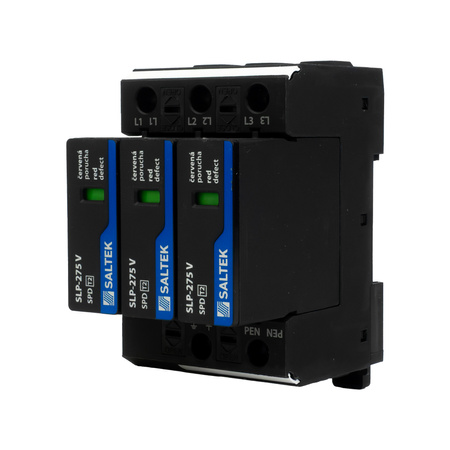 Ogranicznik przepięć typ 2 40kA SLP-275 V/3 do 350V DC szyna DIN ochronnik przepięciowy dla niskiego napięcia VDE A01760