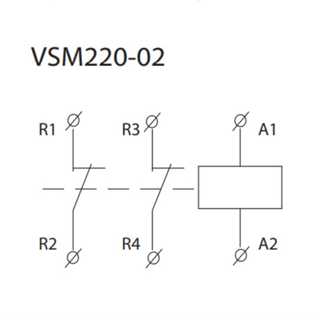 Stycznik instalacyjny ze sterowaniem ręcznym 2NC ELKO VSM220-02 230V AC