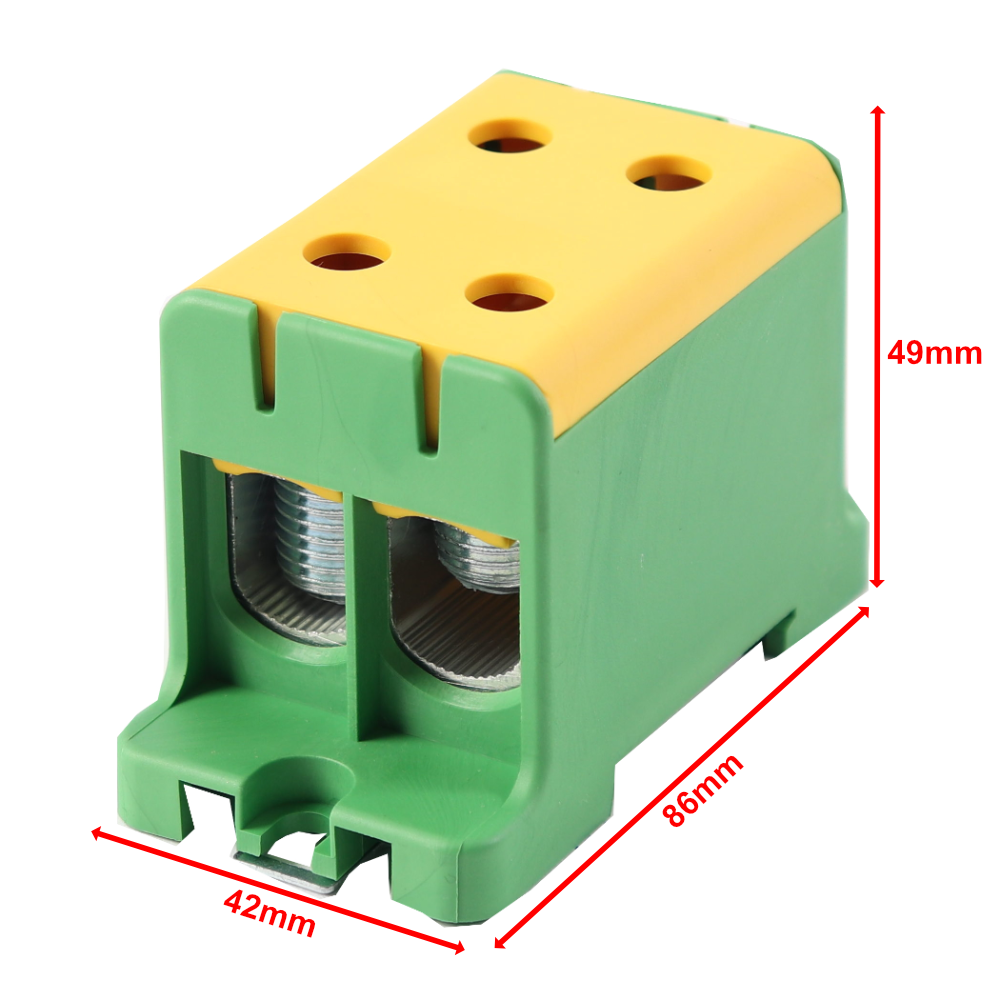 Hauptleitungsklemme Anschlussklemme ETB 95/1x2 Al/Cu Universalklemme elektroinstallation 4 Löcher  Elektro Becov