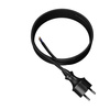 Przewód przyłączeniowy 4m z wtyczką prostą 250V 16A 3x1,5 mm² IP44 H05RR-F PP-40H czarny W-97272