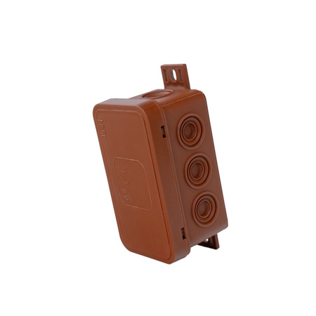 Puszka natynkowa 80x45x41mm 8 wlotów IP54 ViPlast 038-02