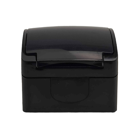 Gniazdo pojedyncze SCHUKO natynkowe ViPlast Koala IP44 czarne 181‑05 181-05