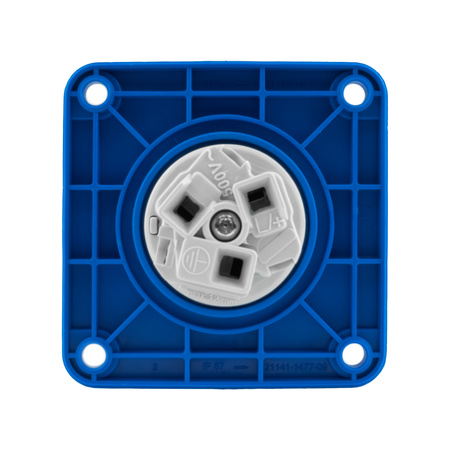 Gniazdo tablicowe 230V 16A/3P proste siłowe 75x75 mm VDE TP Electric 0104