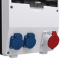 Rozdzielnica budowlana z licznikiem 3F Siemens pTD-S 16A 2x230V gniazda Mennekes Schuko Doktorvolt DV-4777-D