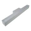 Kinkiet LED 565mm 15W 4000K 230V IP20 lampa natynkowa aluminiowa QUALIS srebrny Bemko 0000003122