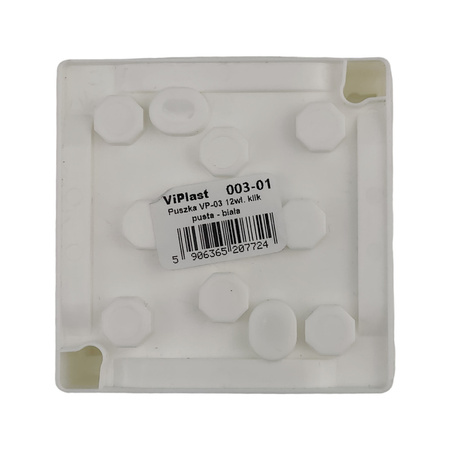 Puszka natynkowa IP55 ViPlast Biała 86x86x40mm VP-03 003-01