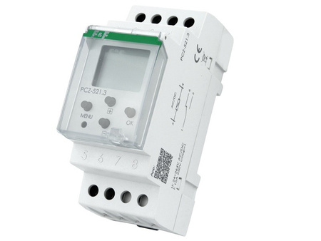 Programator tygodniowy jednokanałowy włącz-wyłącz F&F PCZ-521.3 NFC