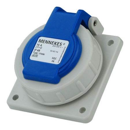 Gniazdo 230V 2p+E IP68 Schuko tablicowe MENNEKES 17006